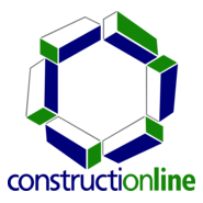 Constructionline member accreditation logo in blue and green