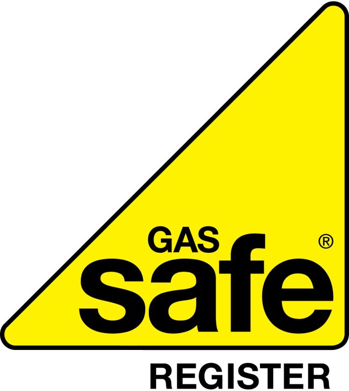 Gas Safe Register logo in yellow and black for certified gas engineers